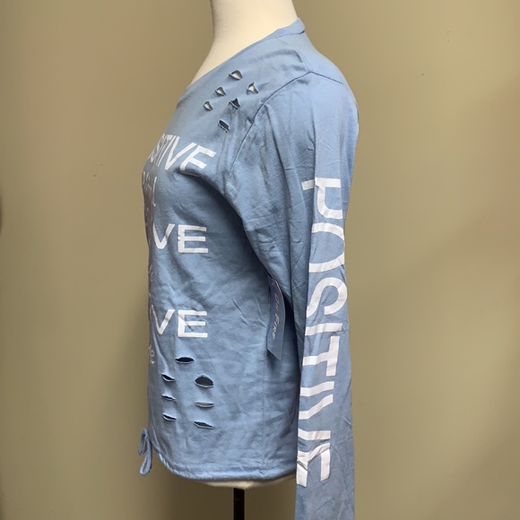 On Fire long sleeve tee “Positive Mind…” - Picture 2 of 7